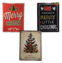 Decoratiune - Iron Sign with Text - mai multe modele - pret pe bucata