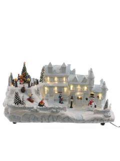 Decoratiune Craciun - Christmas Village, LED - warm white