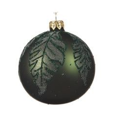 Glob decorativ - Bauble Leaf Pine Green | Kaemingk