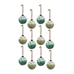 Glob decorativ - Baubles with Leaves - mai multe modele