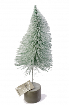 Brad decorativ - Decoris Metal Tree Concrete Foot, 10x32cm