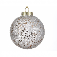 Glob decorativ - Silver Snowball