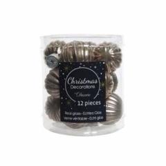 Set 12 globuri decorative - Cashmere Brown | Kaemingk