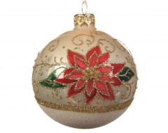 Glob decorativ - Poinsettia Pearl | Kaemingk