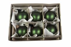 Set 6 globuri decorative - Matte Green