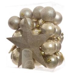 Set globuri - Gold Pearl Xmas Tree Decorations | Kaemingk