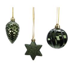 Glob decorativ - Green Pinecone Shiny - mai multe modele - pret pe bucata