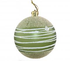 Glob decorativ - Green Glitter Snow