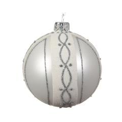 Glob decorativ - Vertical Silver Winter | Kaemingk
