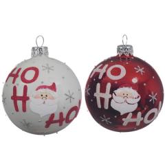 Glob decorativ - Deco Bauble - Ho Ho Ho - mai multe culori