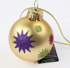 Glob - Gold with Stars, 4.5cm