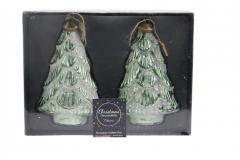 Set 2 decoratiuni pentru brad - Christmas Tree Emerald