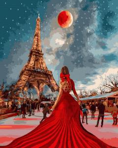 Set pictura pe numere - Romantism in Paris, 40x50 cm