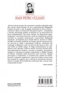 Ioan Petru Culianu. Bibliografie. 1. Opera