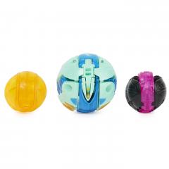 Set 3 jucarii - Bakugan Evolutions S4 - Platinum Powerup - Dragonoid, Nano Sledge si Nano Lancer