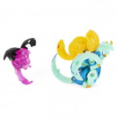 Set 3 jucarii - Bakugan Evolutions S4 - Platinum Powerup - Dragonoid, Nano Sledge si Nano Lancer