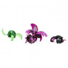 Set figurine - Bakugan Evolutions S4 - Platinum Powerup - Blitz Fox, Nano Riptide si Nano Fury