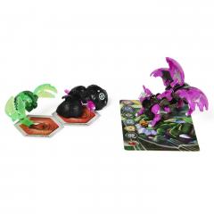 Set figurine - Bakugan Evolutions S4 - Platinum Powerup - Blitz Fox, Nano Riptide si Nano Fury