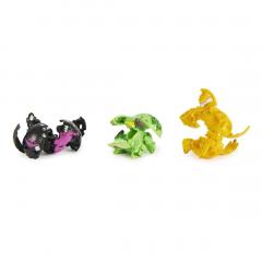 Set figurine - Bakugan Evolutions S4 - Starter Pack - Serpillious Ultra Negru, Colossus si Neo Dragonoid