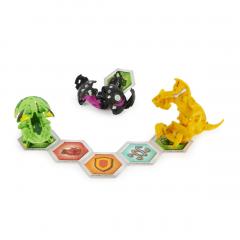 Set figurine - Bakugan Evolutions S4 - Starter Pack - Serpillious Ultra Negru, Colossus si Neo Dragonoid
