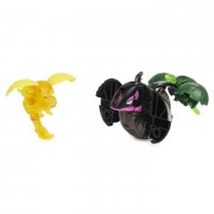 Set 3 jucarii - Bakugan Evolutions S4 - Platinum Powerup - Warrior Whale, Nano Fury si Nano Sledge