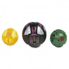 Set 3 jucarii - Bakugan Evolutions S4 - Platinum Powerup - Warrior Whale, Nano Fury si Nano Sledge