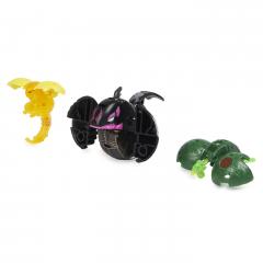 Set 3 jucarii - Bakugan Evolutions S4 - Platinum Powerup - Warrior Whale, Nano Fury si Nano Sledge