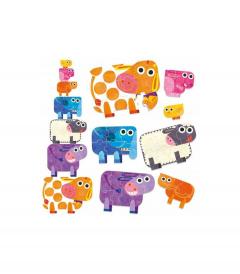 Puzzle Progresiv - Animale Mari si Mici