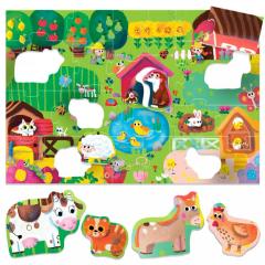 Puzzle educativ - Ecoplay - Farm Puzzle