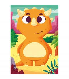 Puzzle 3x24 de piese - Mix&Match Dinozauri