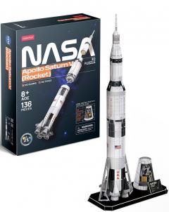 Puzzle 136 de piese - 3D Nasa - Apollo Saturn V