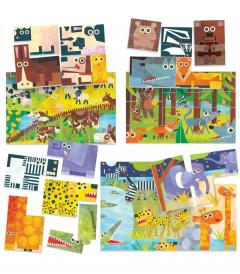 Puzzle 15 piese - Animale si mediul inconjurator