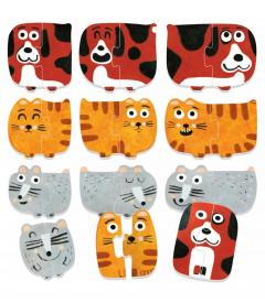 Puzzle 12 piese - Mic sau Mare?