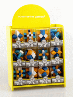 Mini Puzzle Din Lemn - Aquamarine