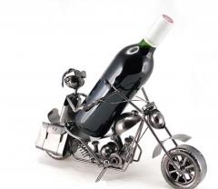 Suport pentru sticle de vin - Biker pe motocicleta
