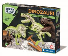 Kit stiintific - Dinozauri T-Rex & Triceratops