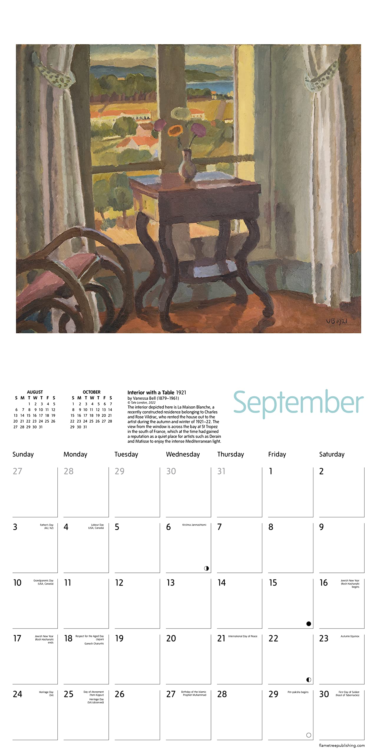 Calendar 2023 Tate Women Artists Flame Tree Publishing
