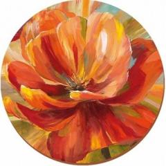 Suport masa - Orange Floral Round | Creative Tops