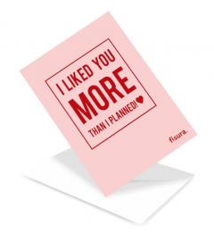 Carte postala - I like you more than planned