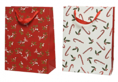 Punga cadou - Giftbag Paper Christmas Mistletoe-Holly, XL - mai multe modele