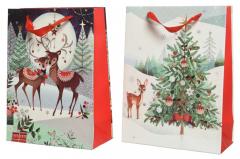 Punga cadou - Giftbag Paper Christmas Reindeer, L - mai multe modele