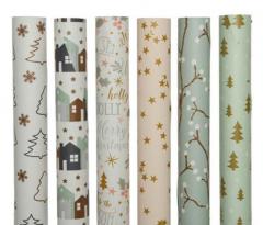 Hartie de impachetat - Christmas Pastel - mai multe modele