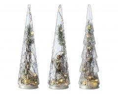 Brad decorativ - Micro LED Tree White - mai multe modele