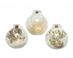 Glob decorativ - Dried Flower Filled LED Indoor -  mai multe modele