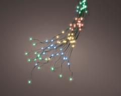 Ghirlanda de luminite - Multi-Colour Micro LED Tree Bunch Green Wire - Outdoor