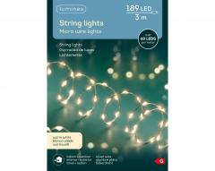 Instalatie decorativa - 189 Micro LED Extra Dense Lights Silver Wire Warm White - Outdoor 