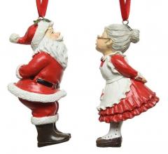 Decoratiune - Santa Polyresin - doua modele - pret pe bucata