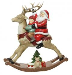 Decoratiune - Santa on Reindeer