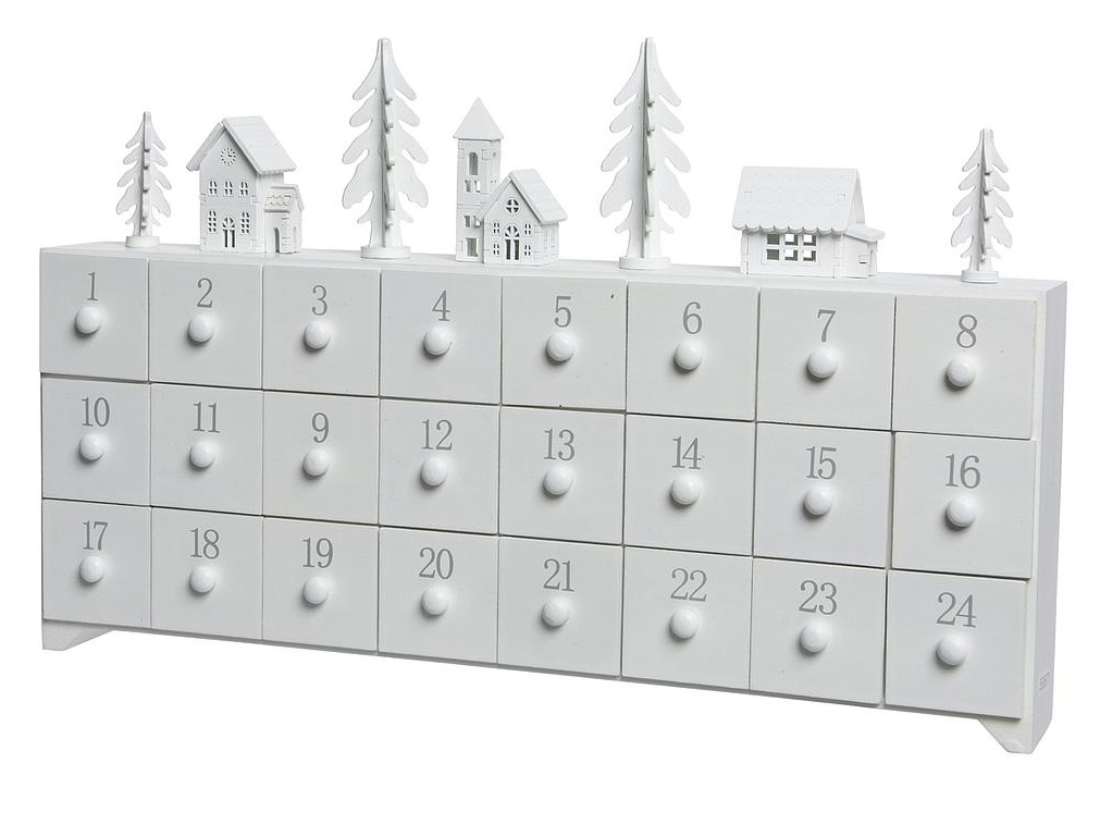 Calendar Advent Calendar Tree with House Kaemingk