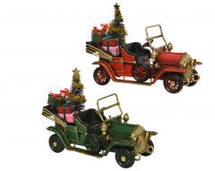 Decoratiune - Car Iron with Tree with Gifts without Candy Cane, doua culori